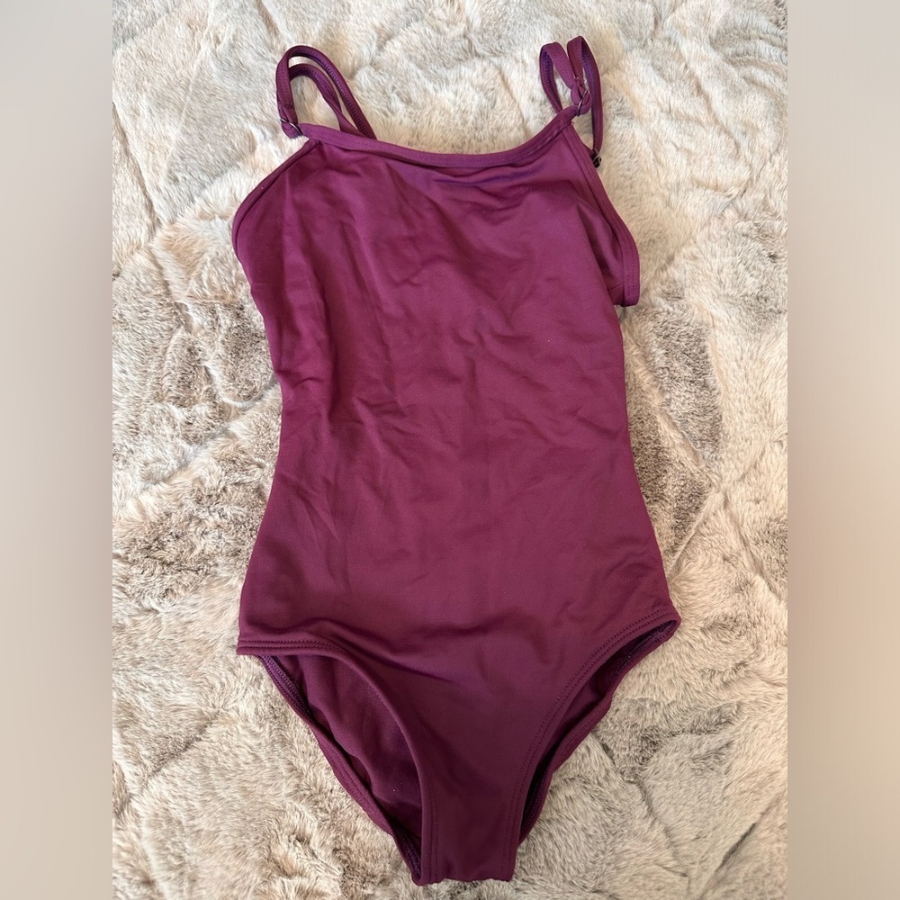 Eurotard Girls 7-10 Medium plum purple leotard dance ballet gymnastics